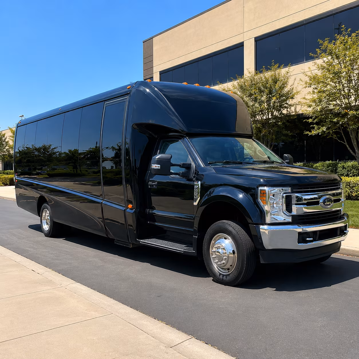 prom buses for sandy springs groups heading into atlanta