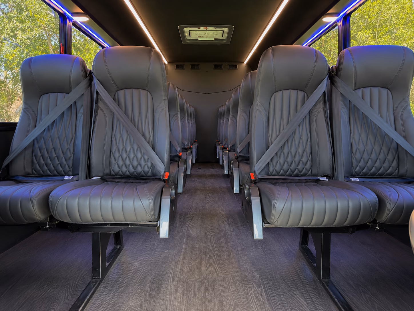 sandy springs 15 passenger minibus inside