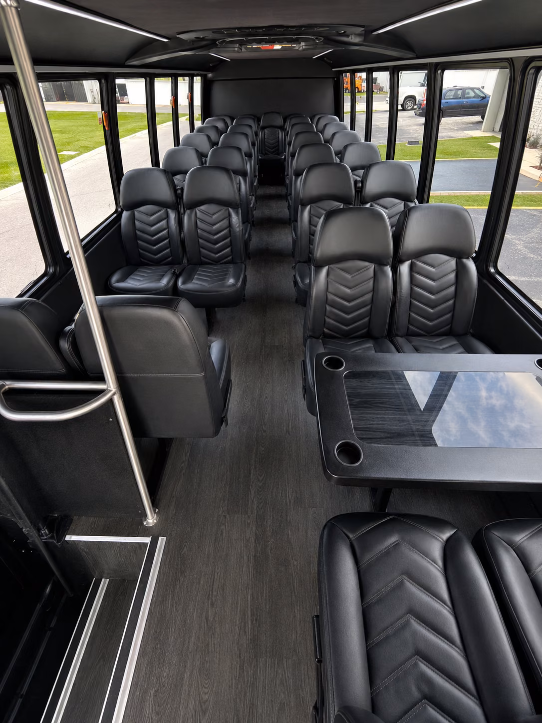 sandy springs 15 passenger minibus interior