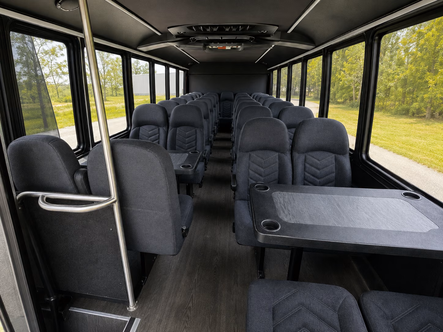 sandy springs 18 passenger minibus interior