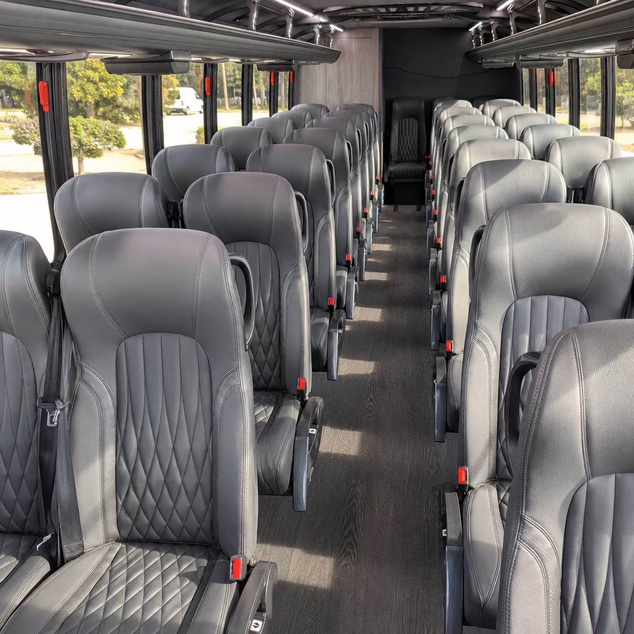 sandy springs 25 passenger minibus interior