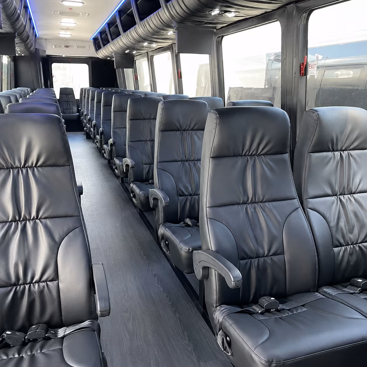 sandy springs 30 passenger minibus inside
