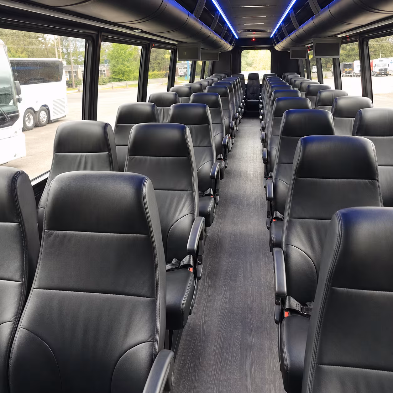 sandy springs 35 passenger minibus inside