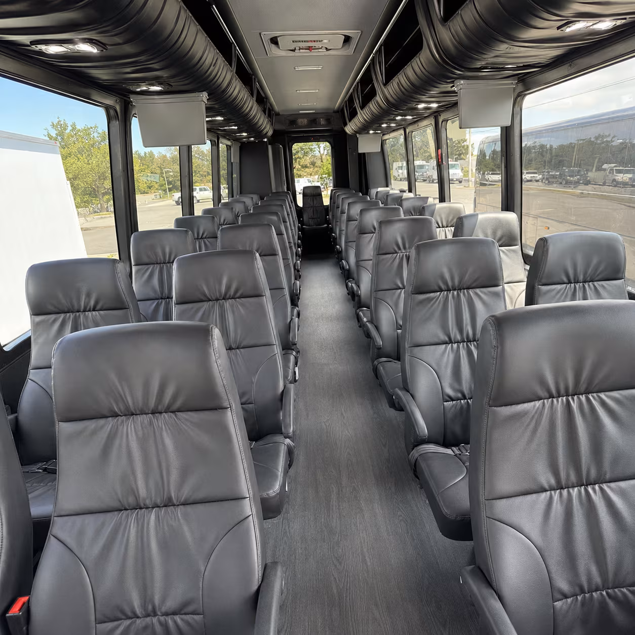 sandy springs 35 passenger minibus interior