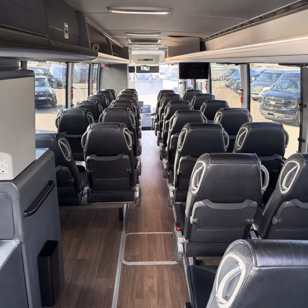 sandy springs 56 passenger charter bus inside