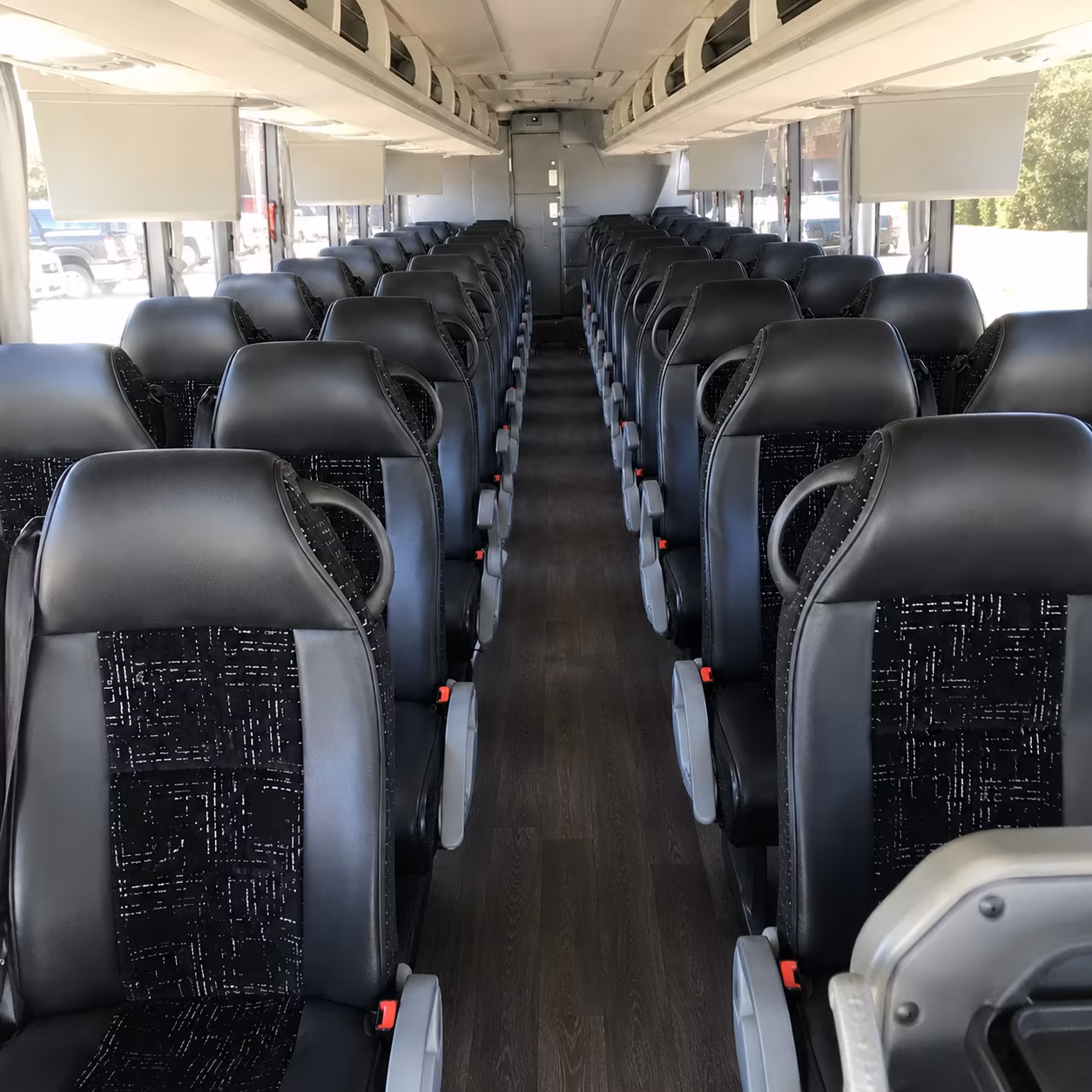 sandy springs 56 passenger charter bus interior