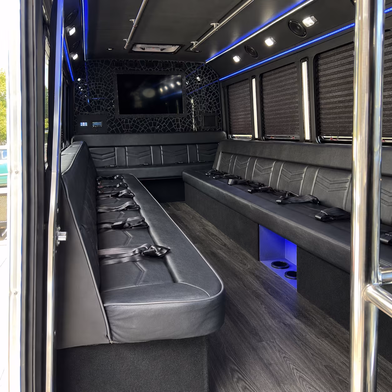 sandy springs wedding party bus rental